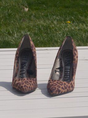 Sam and Libby Heels. Size 8 (leopard print)